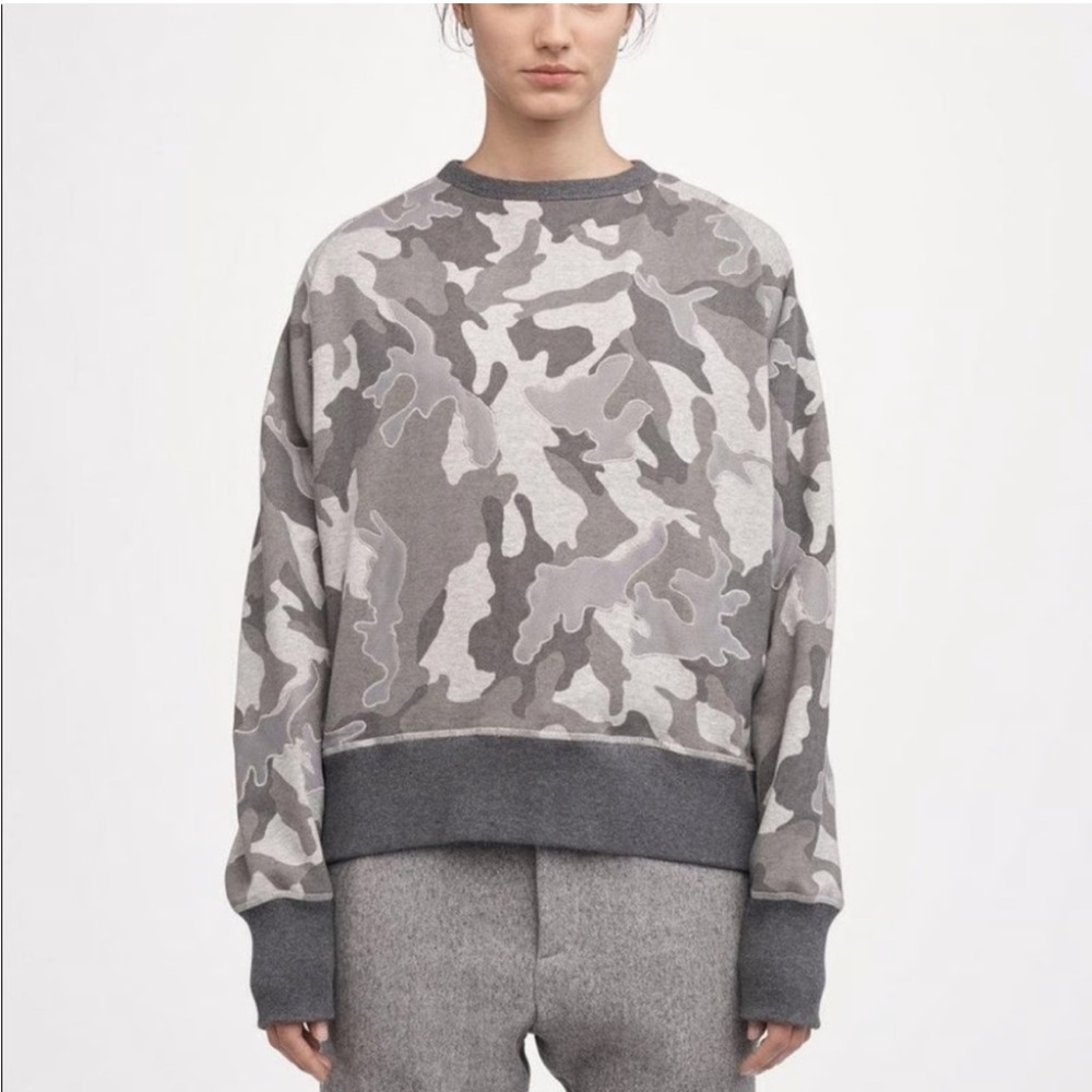 Rag & Bone Camouflage Crew Neck Sweatshirt Size Large